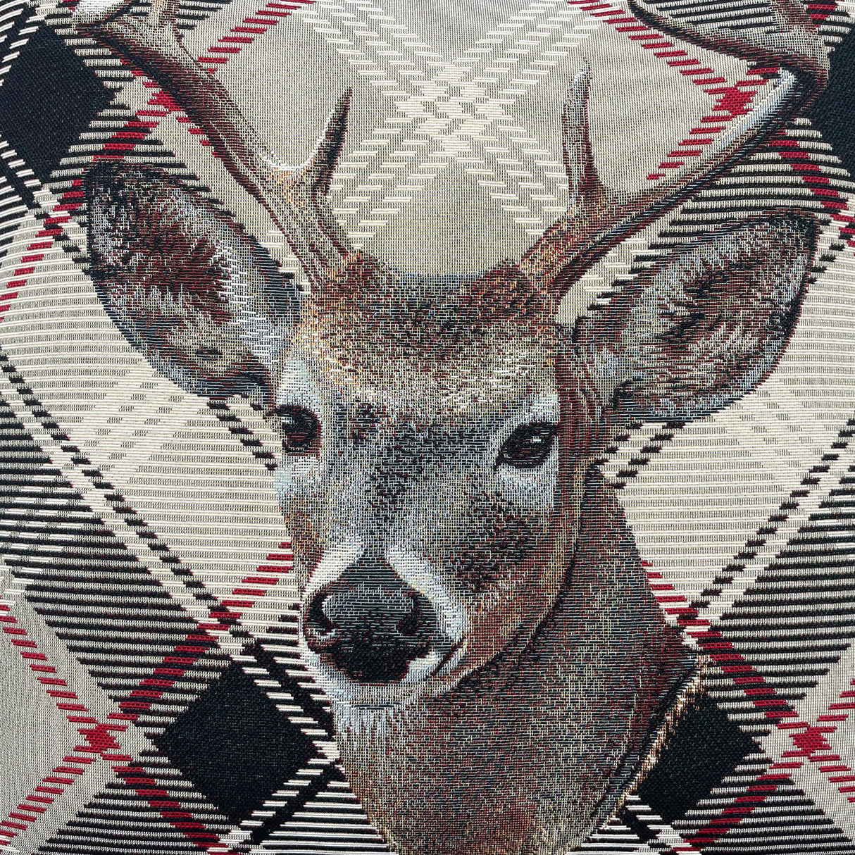 Kissenbezug Hirsch mit Fell - 45x45cm von Wimpelberg