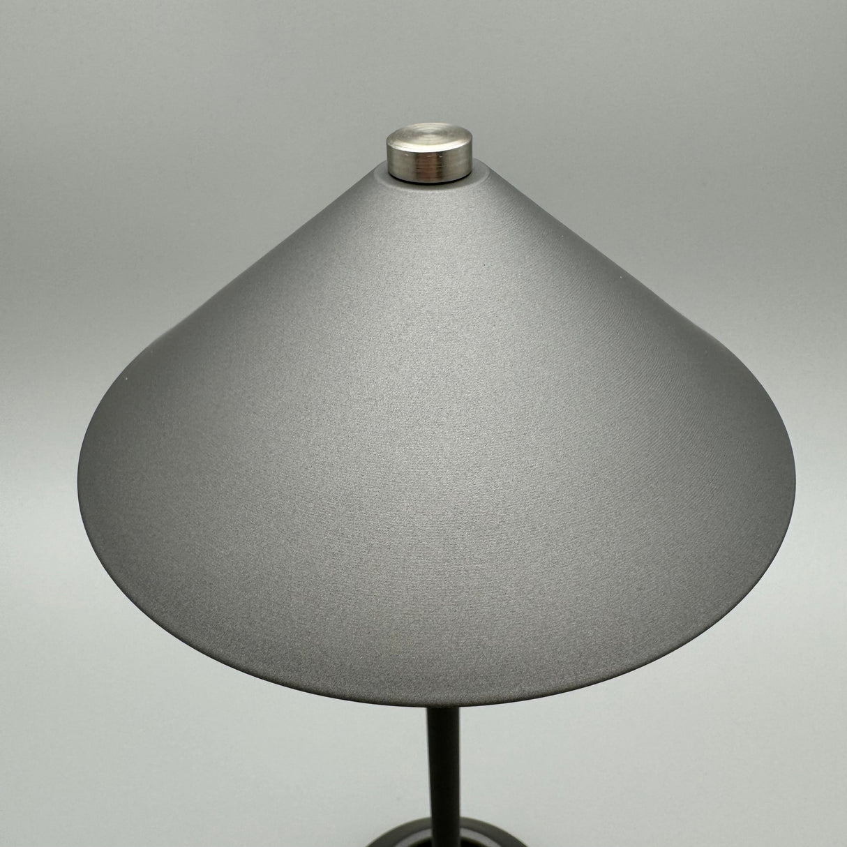 LED-Lampe rund 34cm Touch - Grau | LED Deko Lampe | Schirmdesign von Wimpelberg