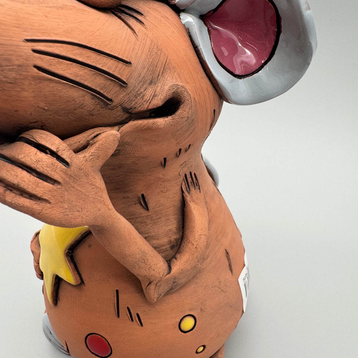 Weihnachtsmaus aus Keramik 20x13 cm – Festliche Dekofigur von Wimpelberg