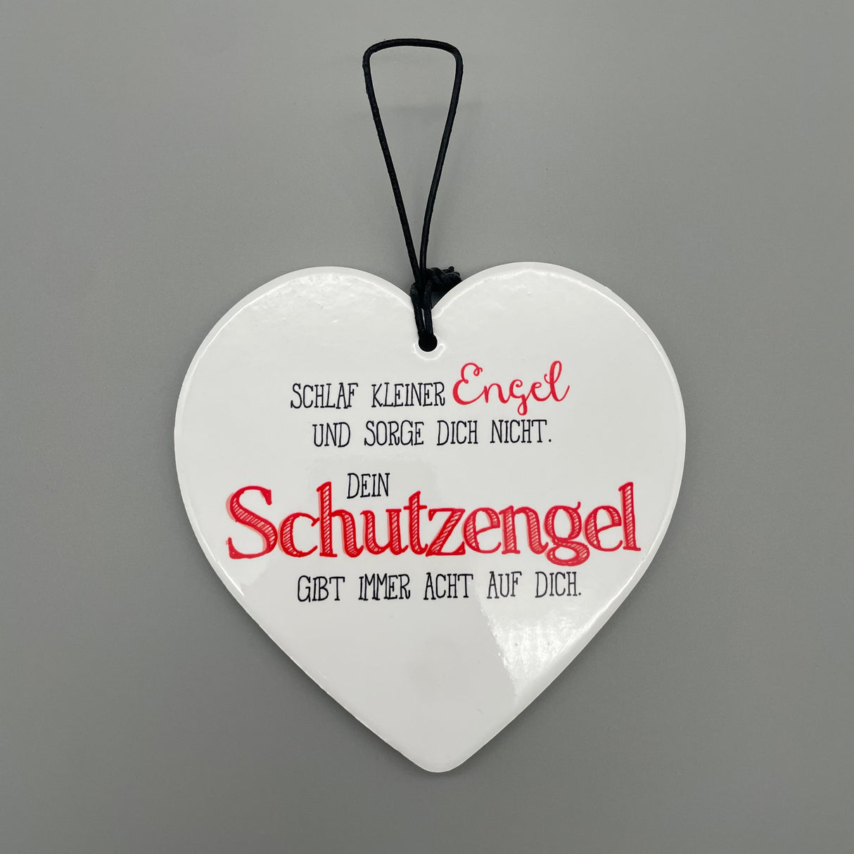 Herz Anhänger - unterschiedliche Sprüche | Deko hängend Geschenk Engel Schutzengel von Wimpelberg