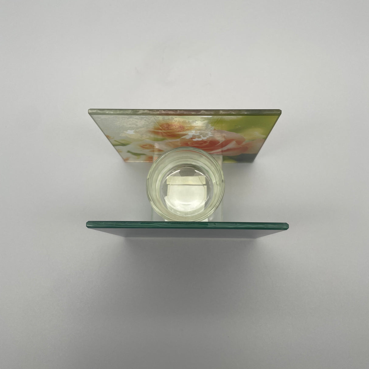 Windlicht Glas "Rosendekor" von Wimpelberg