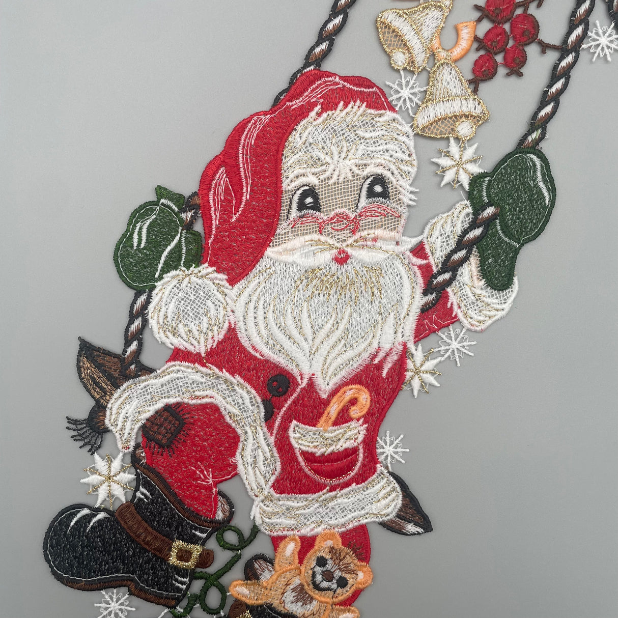 Fensterbild Weihnachten zum aufhängen Weihnachtsmann von Wimpelberg