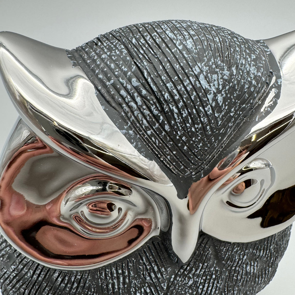 Deko-Eule Anthrazit-Silber – 17 cm aus Keramik | Eulen Dekoration von Wimpelberg