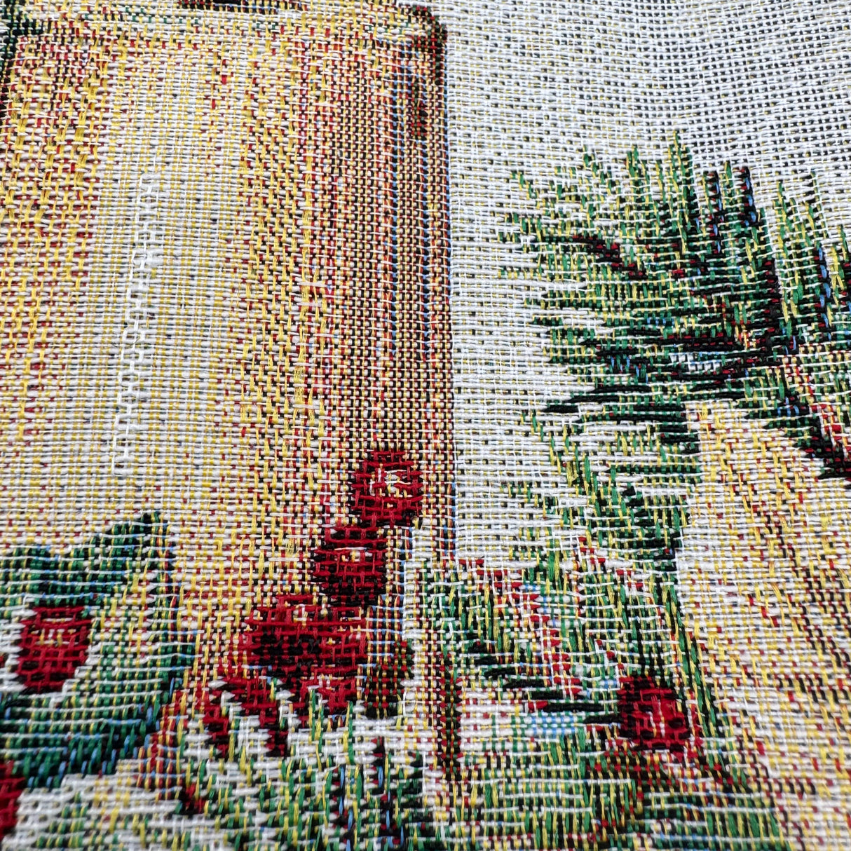 Weihnachten Kissenhülle "Kerzenschimmer" 45x45 cm – Gobelin, Made in Germany von Wimpelberg