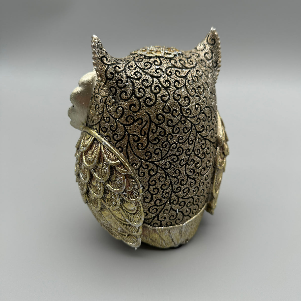 Dekofigur Eulenpaar ORNAMENTS – in Gold und Silber von Wimpelberg