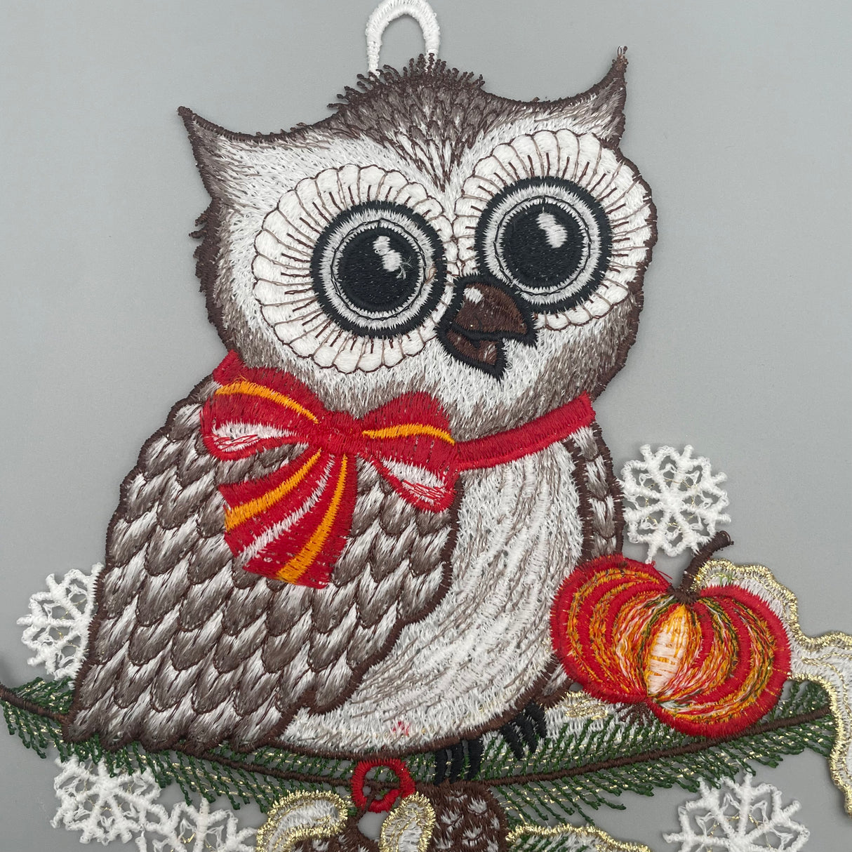 Fensterbild Weihnachten zum aufhängen Eule von Wimpelberg