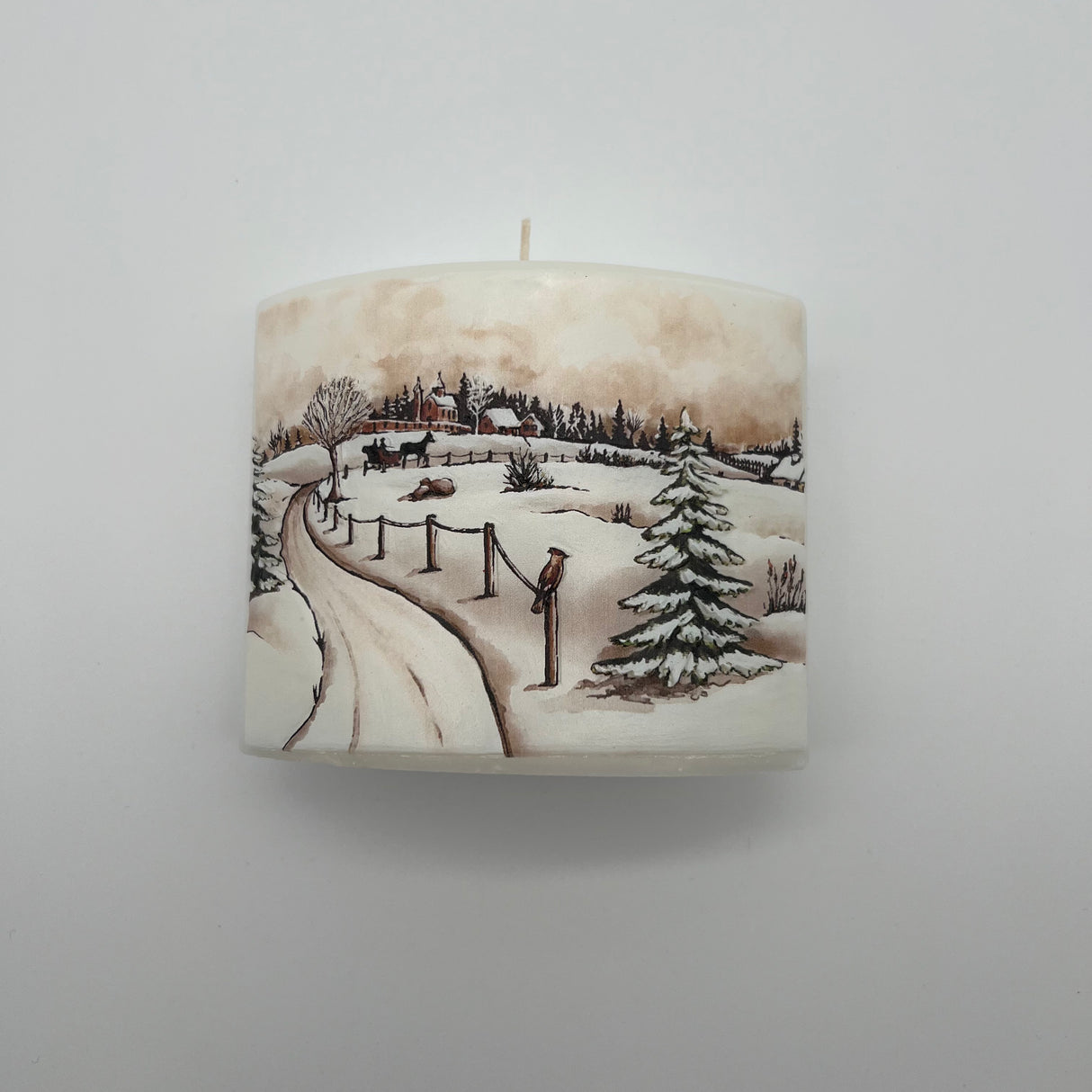 Geschenk Kerze - unterschiedliche Motive Winterland von Wimpelberg