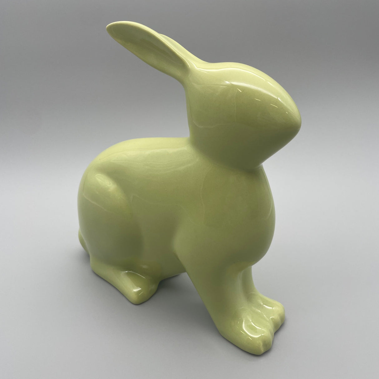 Deko Osterhase aus Keramik grün | Oster Deko von Wimpelberg