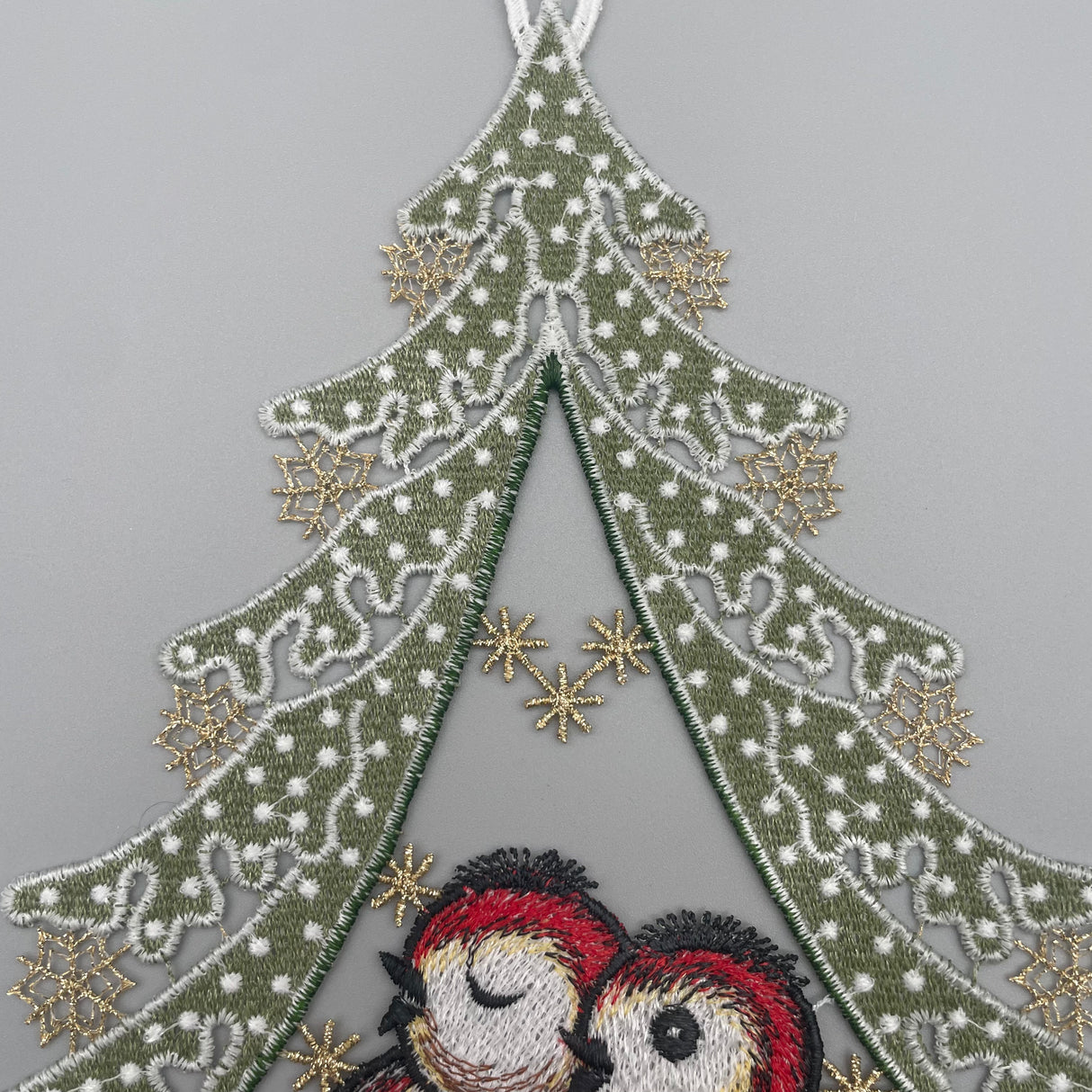 Fensterbild Weihnachten zum aufhängen Vogelpaar von Wimpelberg