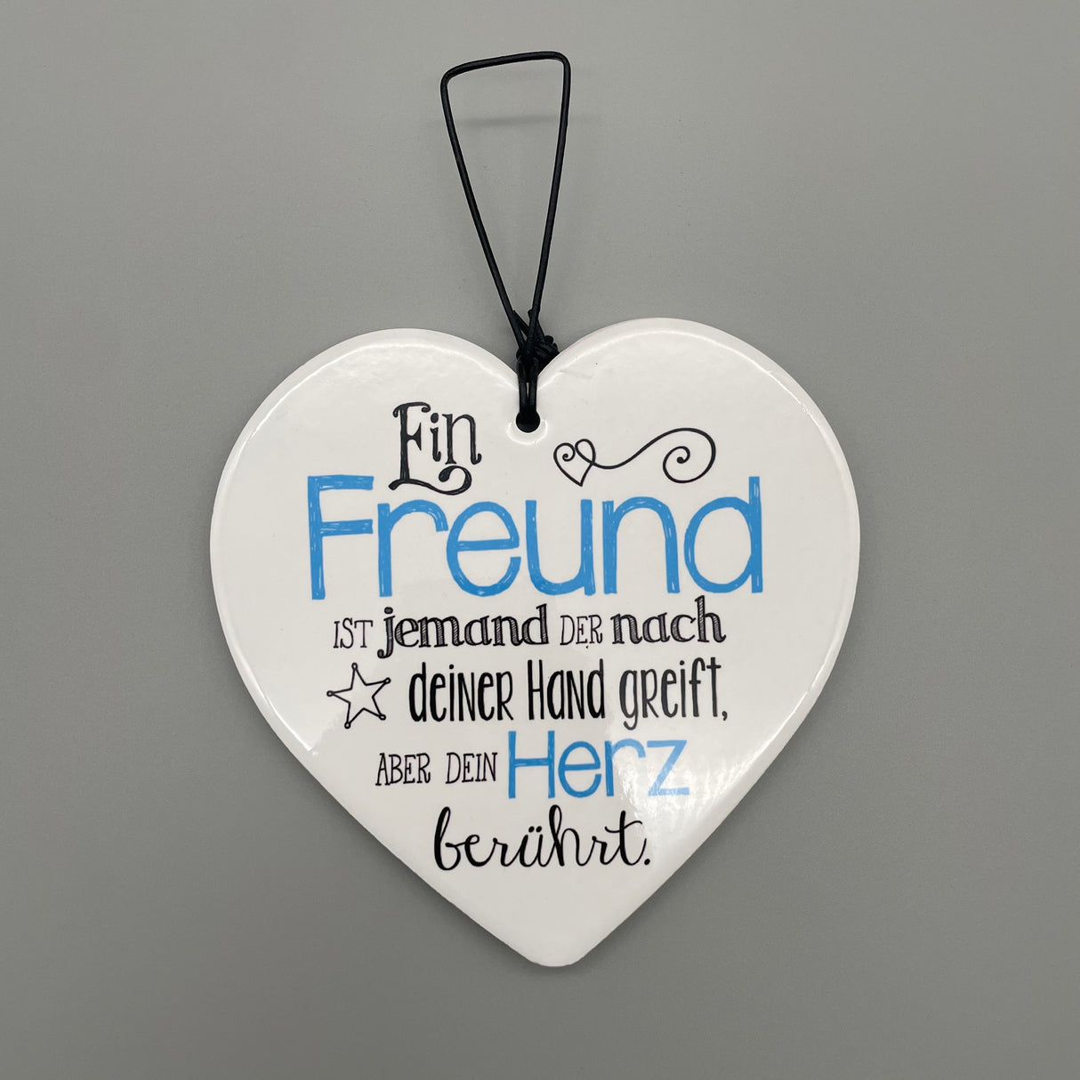 Herz Anhänger - unterschiedliche Sprüche | Deko hängend Geschenk von Wimpelberg