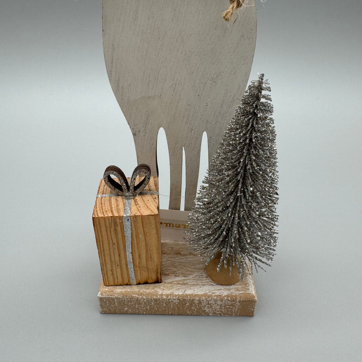 Deko-Hirsch aus Holz 30 cm – Natürliche Winterdekoration | Winterdeko von Wimpelberg