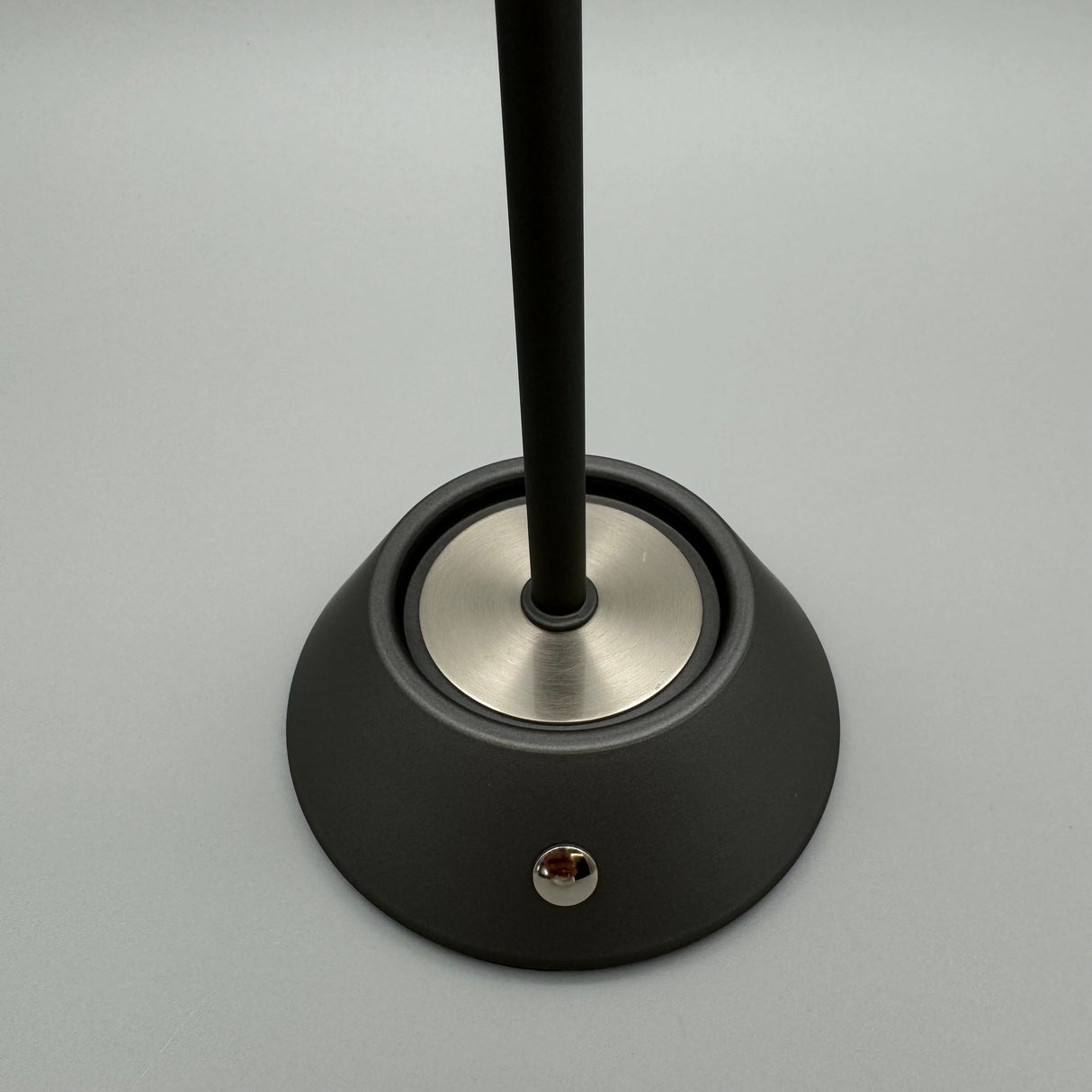 LED-Lampe rund 34cm Touch - Grau | LED Deko Lampe | Schirmdesign von Wimpelberg