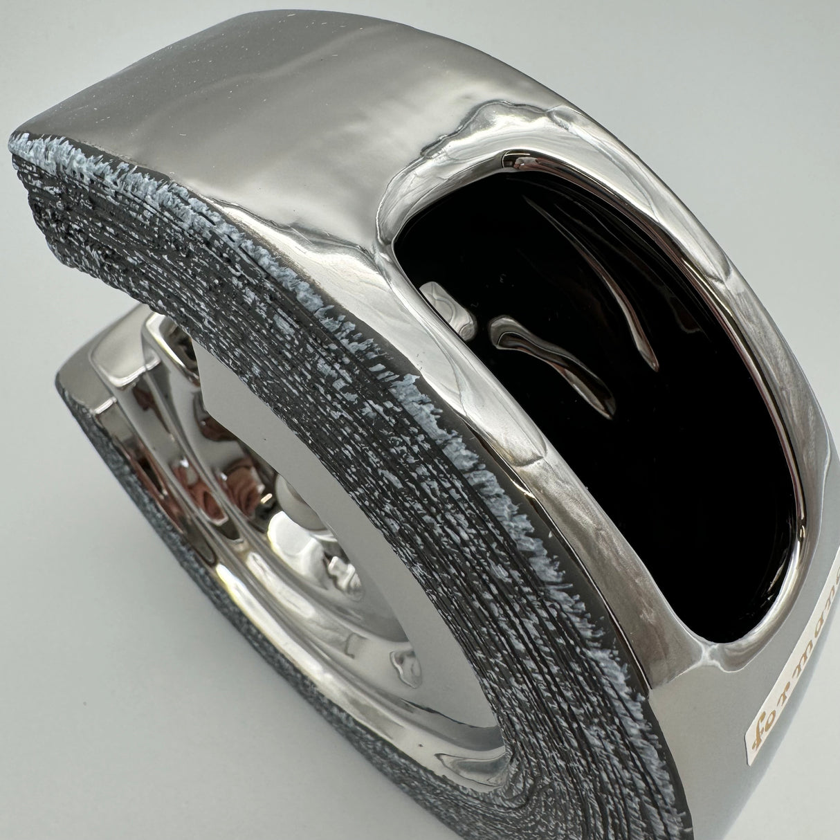 Vase Anthrazit-Silber 17x17 cm und 21x21 cm | Deko Designer Vase von Wimpelberg