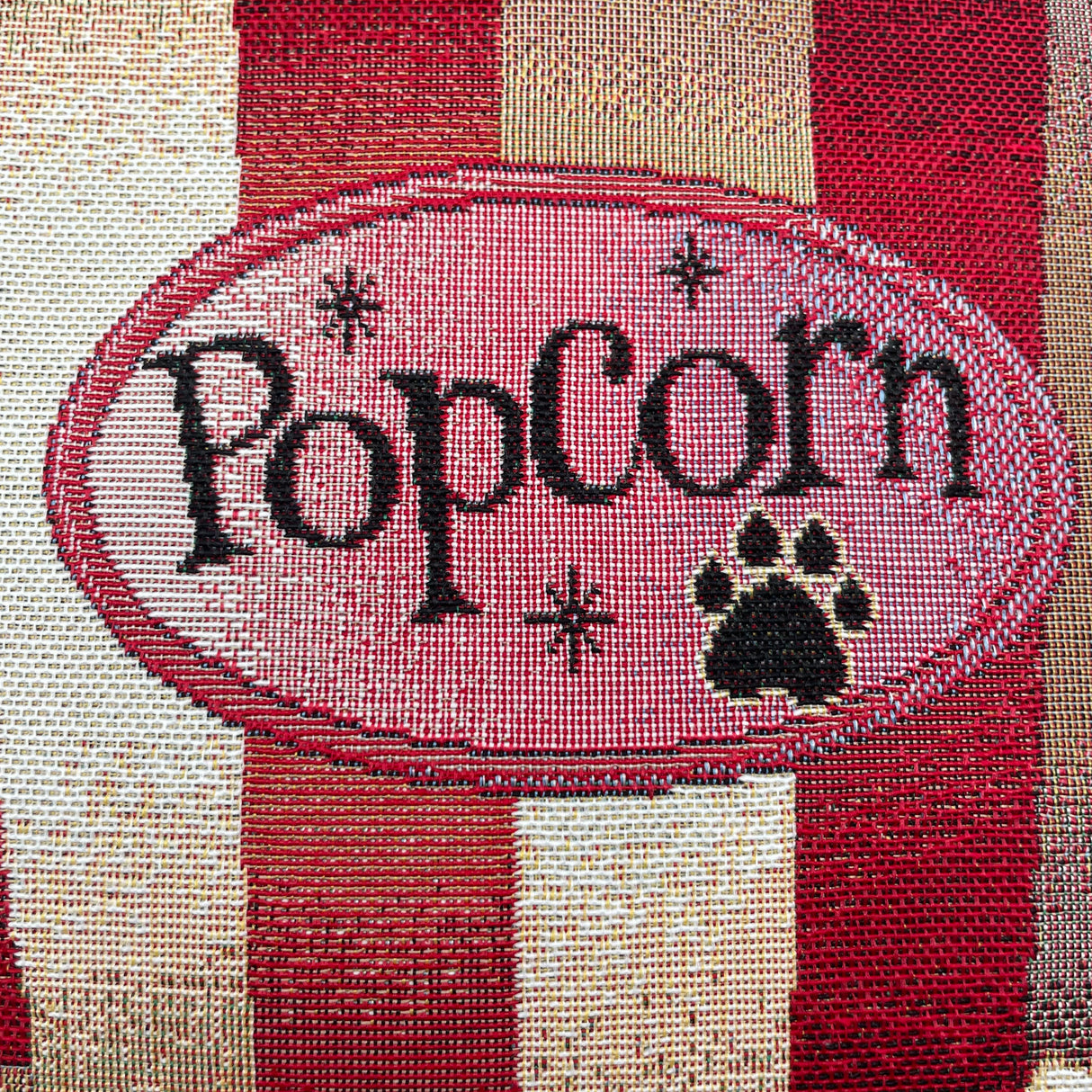 Kissenhülle Gobelin Popcorn 45x45cm | Kissenbezug Hund Popcorn von Wimpelberg