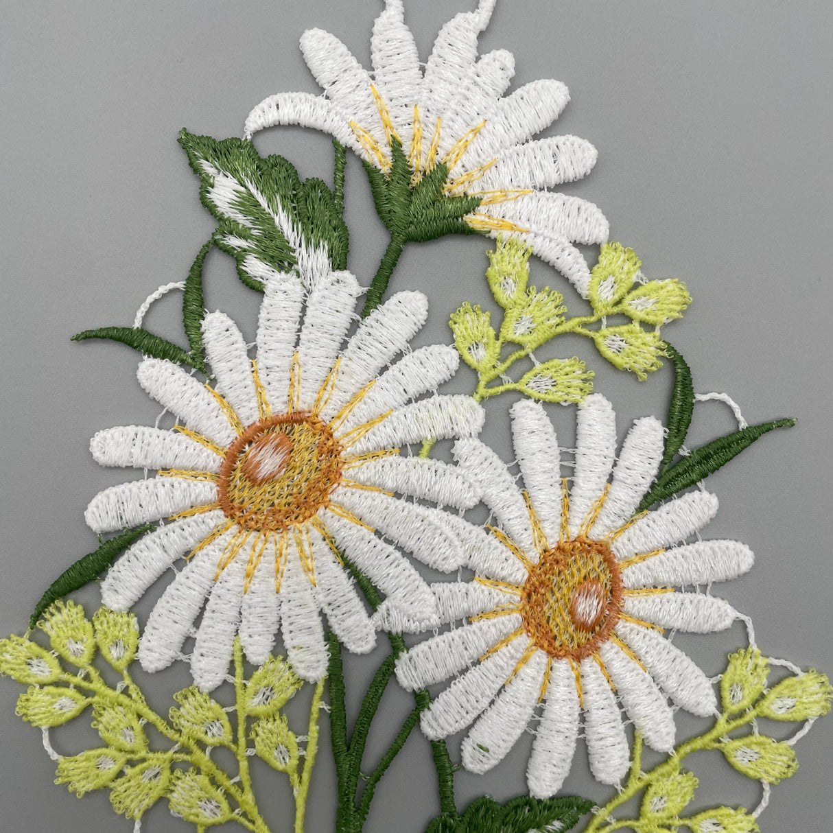 Fensterbild 26x16cm Margeriten Plauener Spitze | Fensterbild Frühling von Wimpelberg