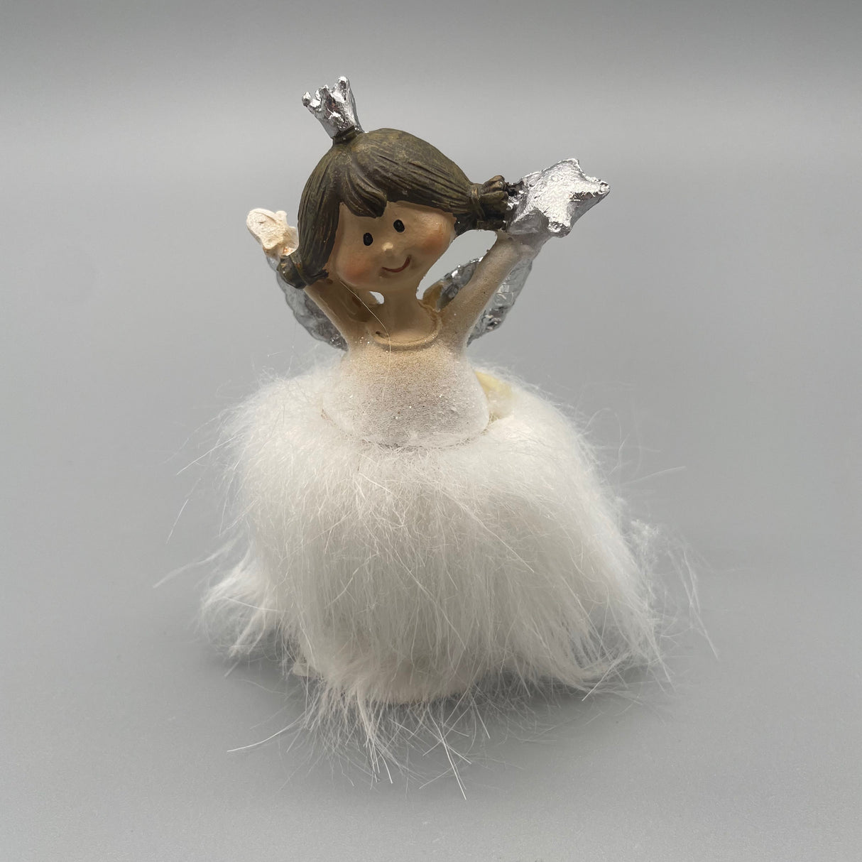 Dekoengel mit Federn | Formano Weihnachten weiß von Wimpelberg