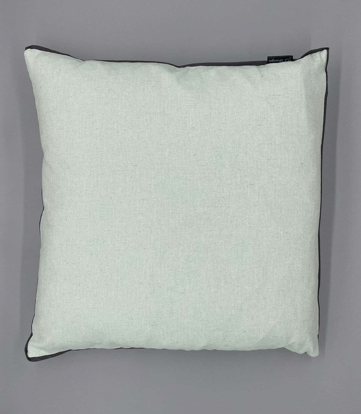 Kissenhülle mit Band - 45x45cm mint von Wimpelberg