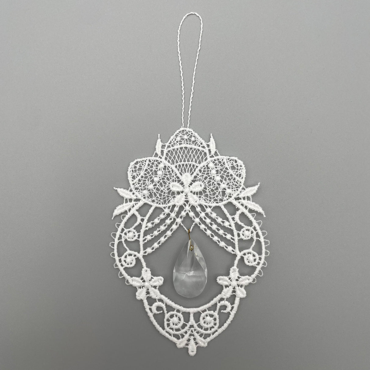 Fensterbilder Ostern Ostereier mit Kristall weiß von Wimpelberg