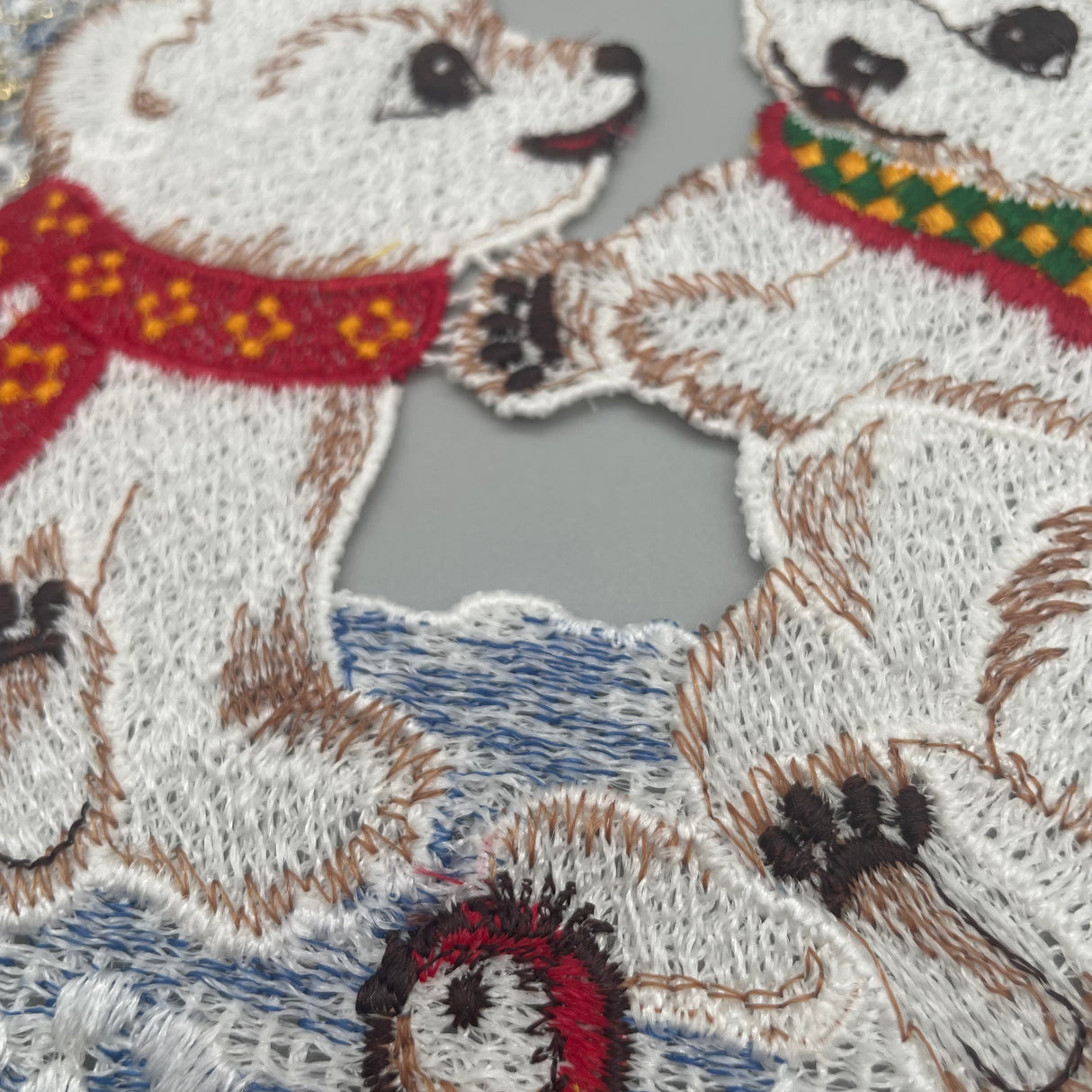 Fensterbild Weihnachten zum aufhängen Eisbären von Wimpelberg