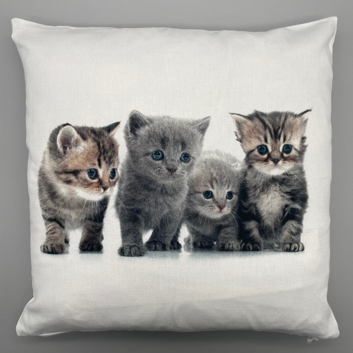 Baumwolle Kissenbezug Tiermotive - 45x45cm 4 Kätzchen von Wimpelberg