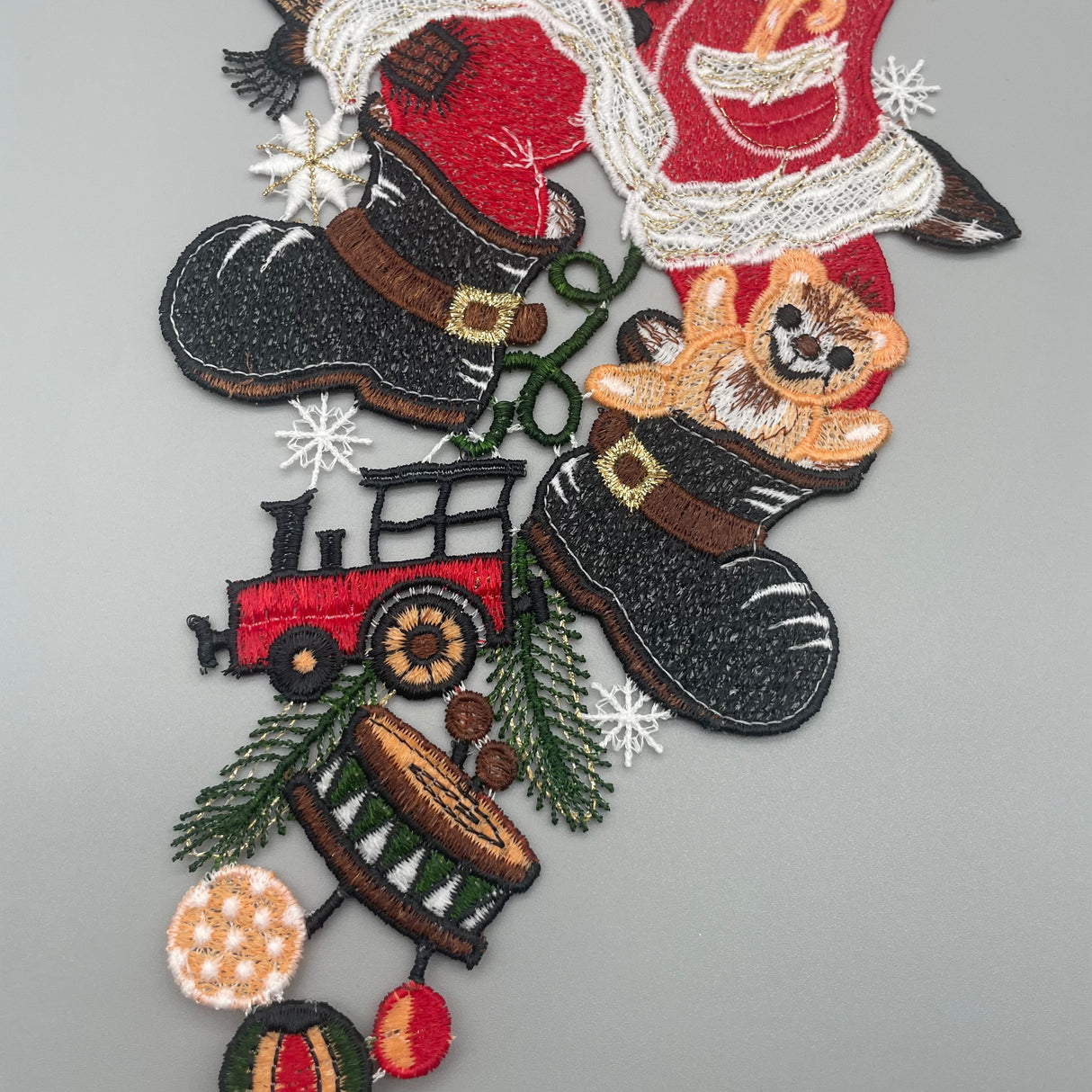 Fensterbild Weihnachten zum aufhängen Weihnachtsmann von Wimpelberg