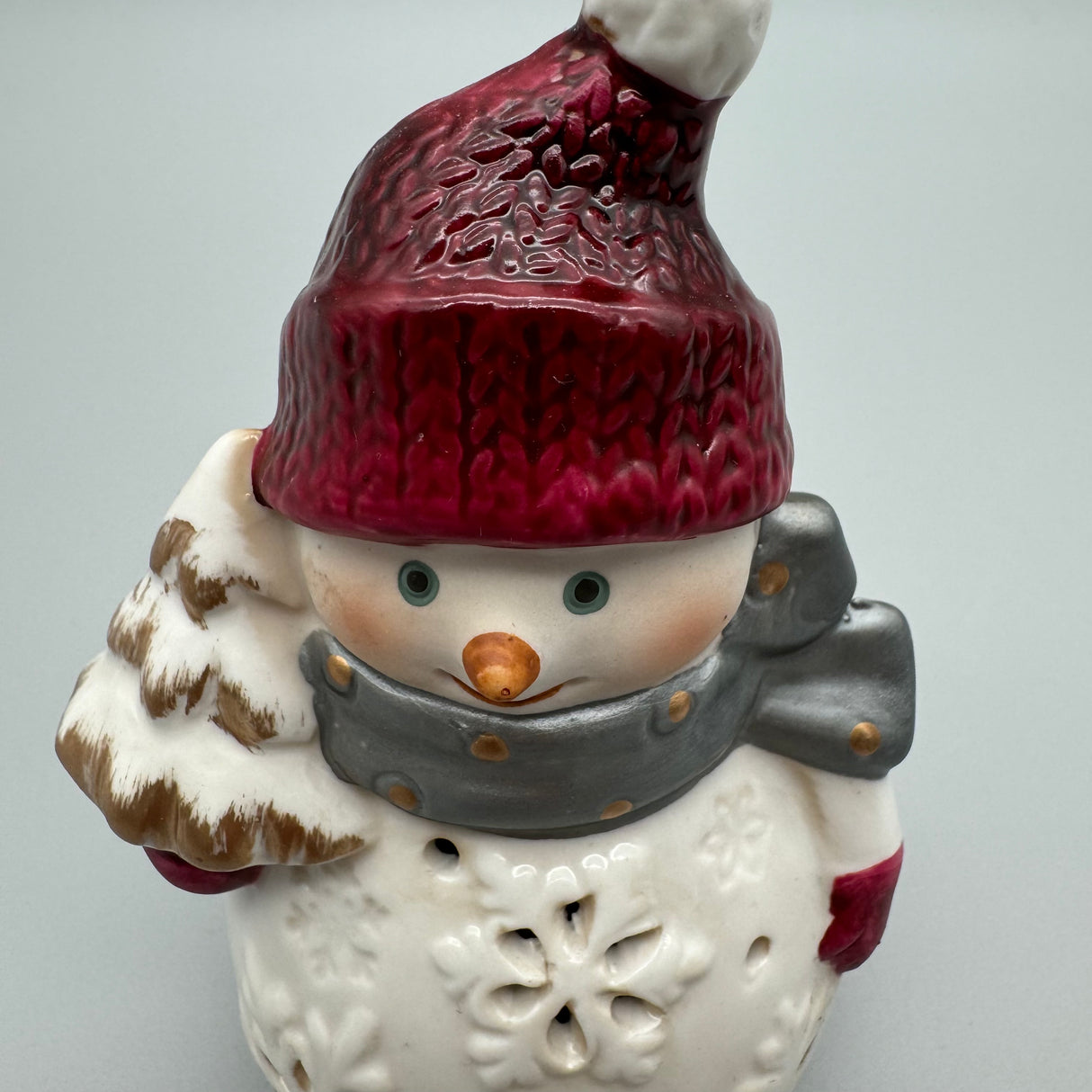 Schneemann mit LED-Licht und Timer – 13 cm | Weihnachtsdeko LED | Formano Weihnachten von Wimpelberg