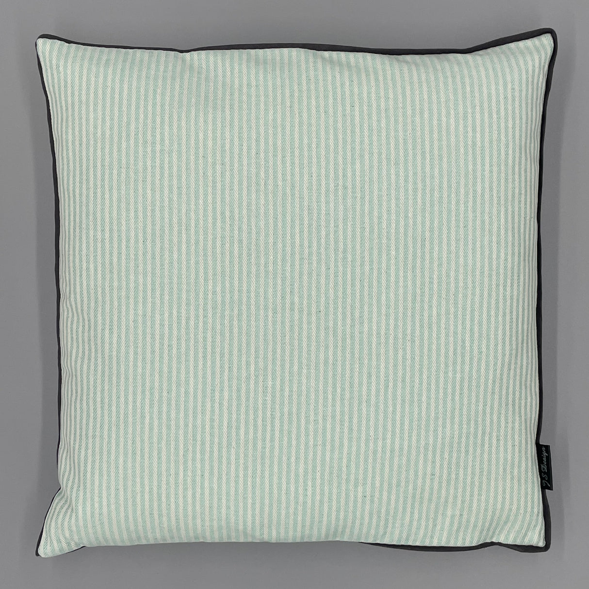 Kissenhülle mit Band - 40x40cm mint von Wimpelberg