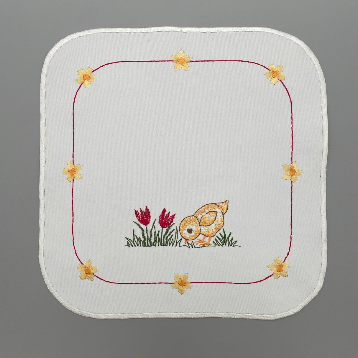 Osterdecke Küken und Blumen | Osterdeko von Wimpelberg