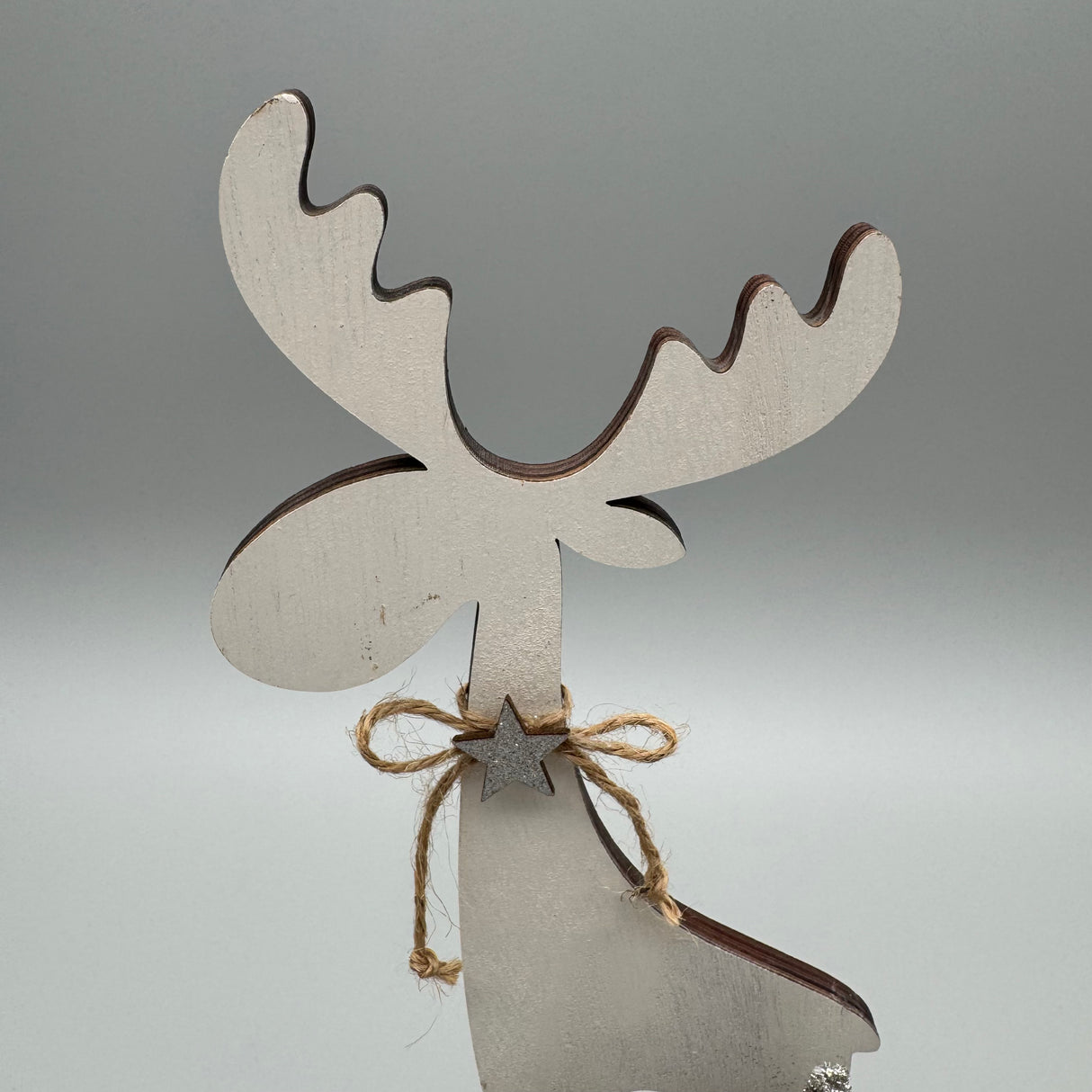 Deko-Hirsch aus Holz 30 cm – Natürliche Winterdekoration | Winterdeko von Wimpelberg