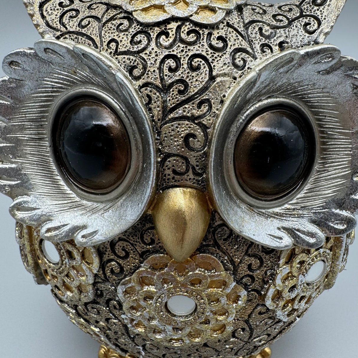 Dekofigur Eulenpaar ORNAMENTS – in Gold und Silber von Wimpelberg