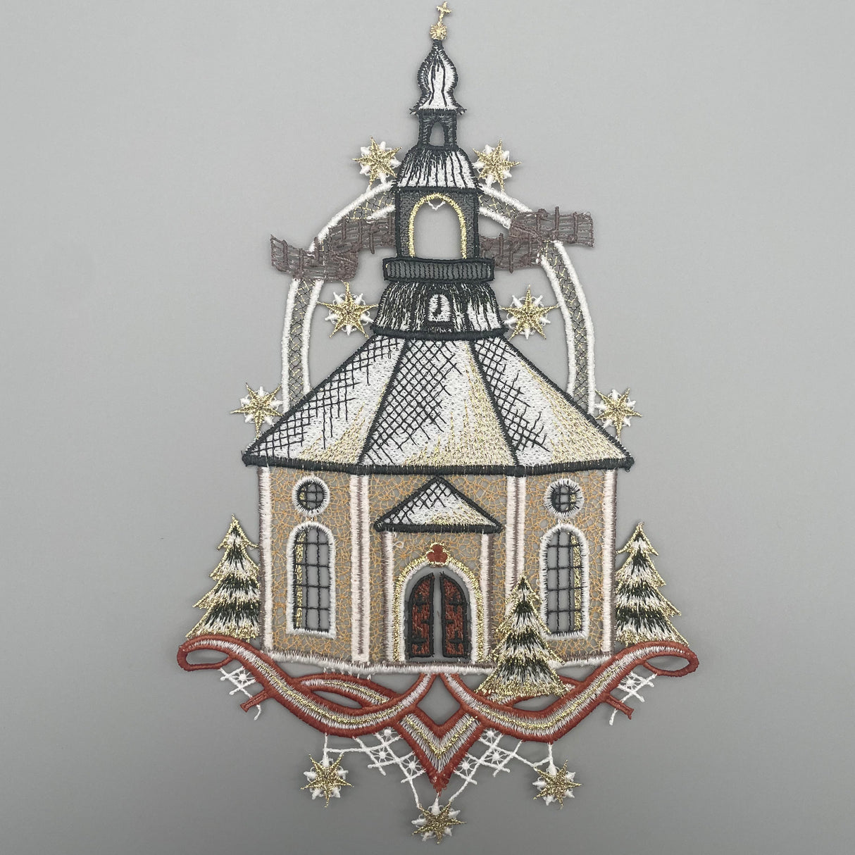 Fensterbild Weihnachten zum aufhängen Kirche von Wimpelberg