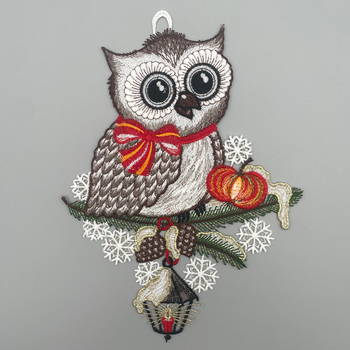 Fensterbild Weihnachten zum aufhängen Eule von Wimpelberg