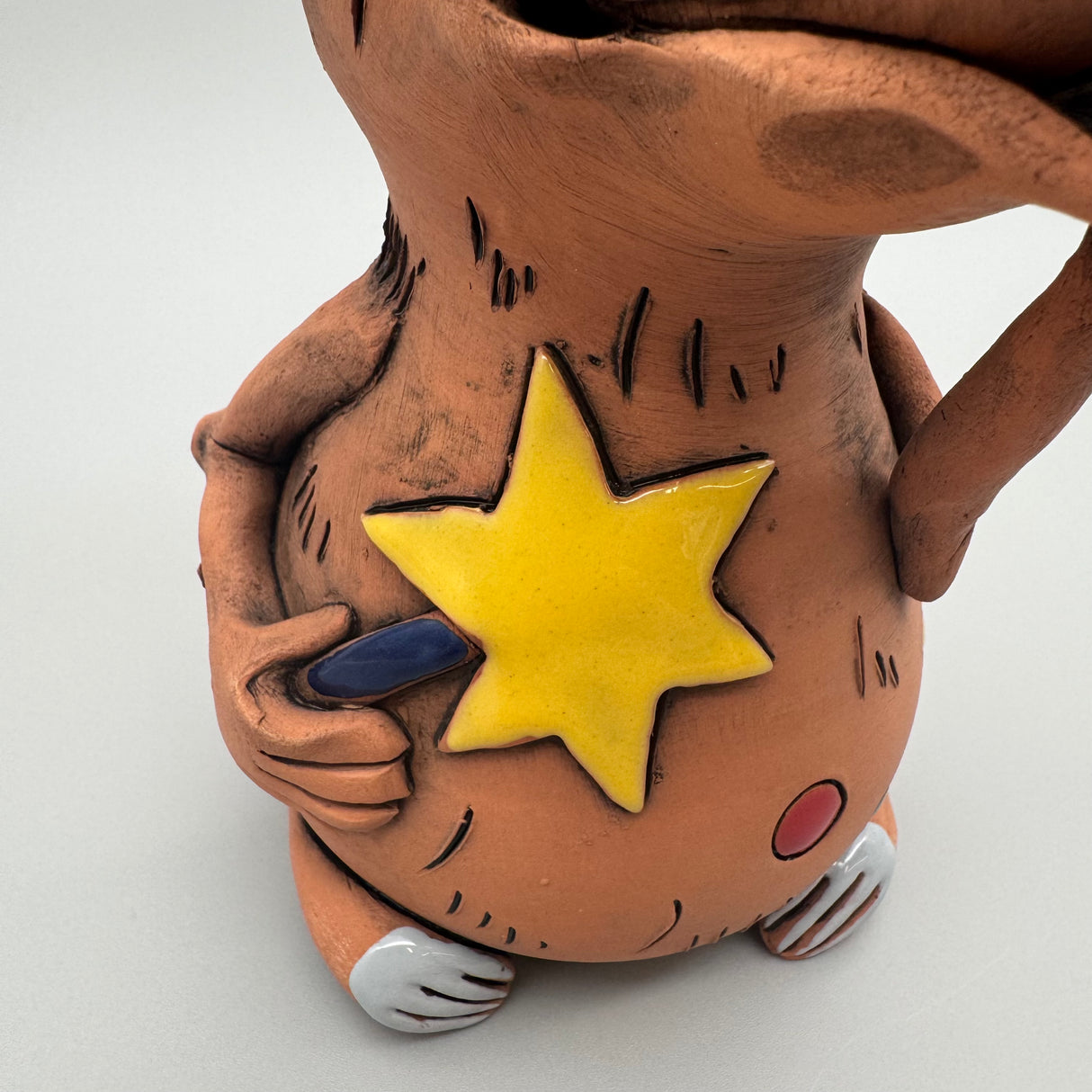 Weihnachtsmaus aus Keramik 20x13 cm – Festliche Dekofigur von Wimpelberg