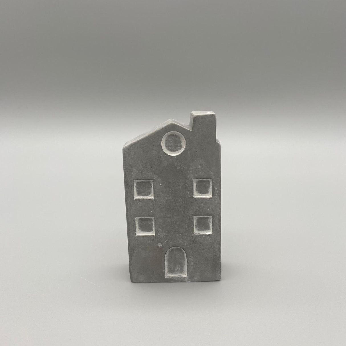 Deko Häuser, Bäume & Tablett – Set aus Zementstein | Dekoidee Set großes Haus von Wimpelberg