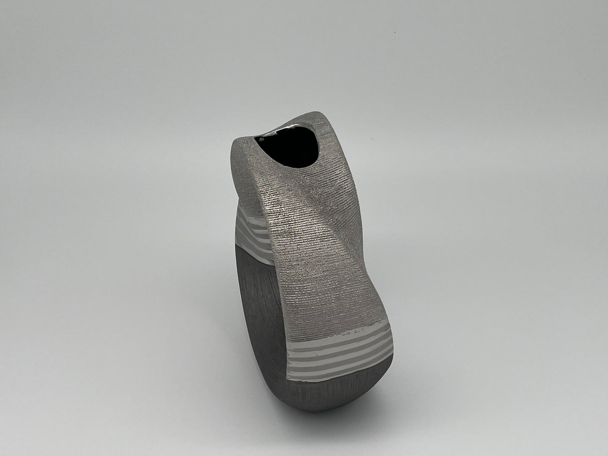 Vase "Silverline" - rund von Wimpelberg