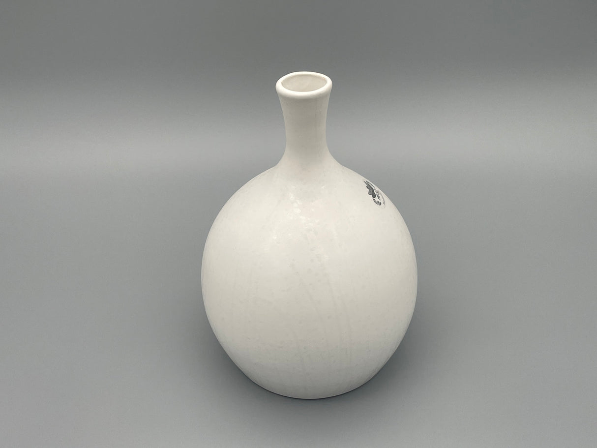 Schneeweiße Kugelvase - "Reine Weiße Sphäre" von Wimpelberg