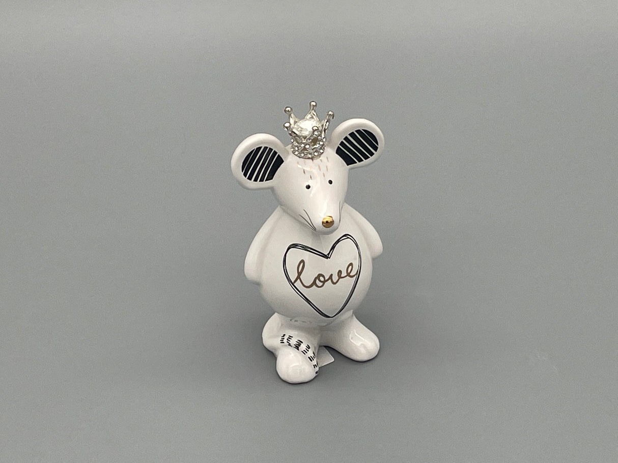 Maus mit Krone "love" von Wimpelberg