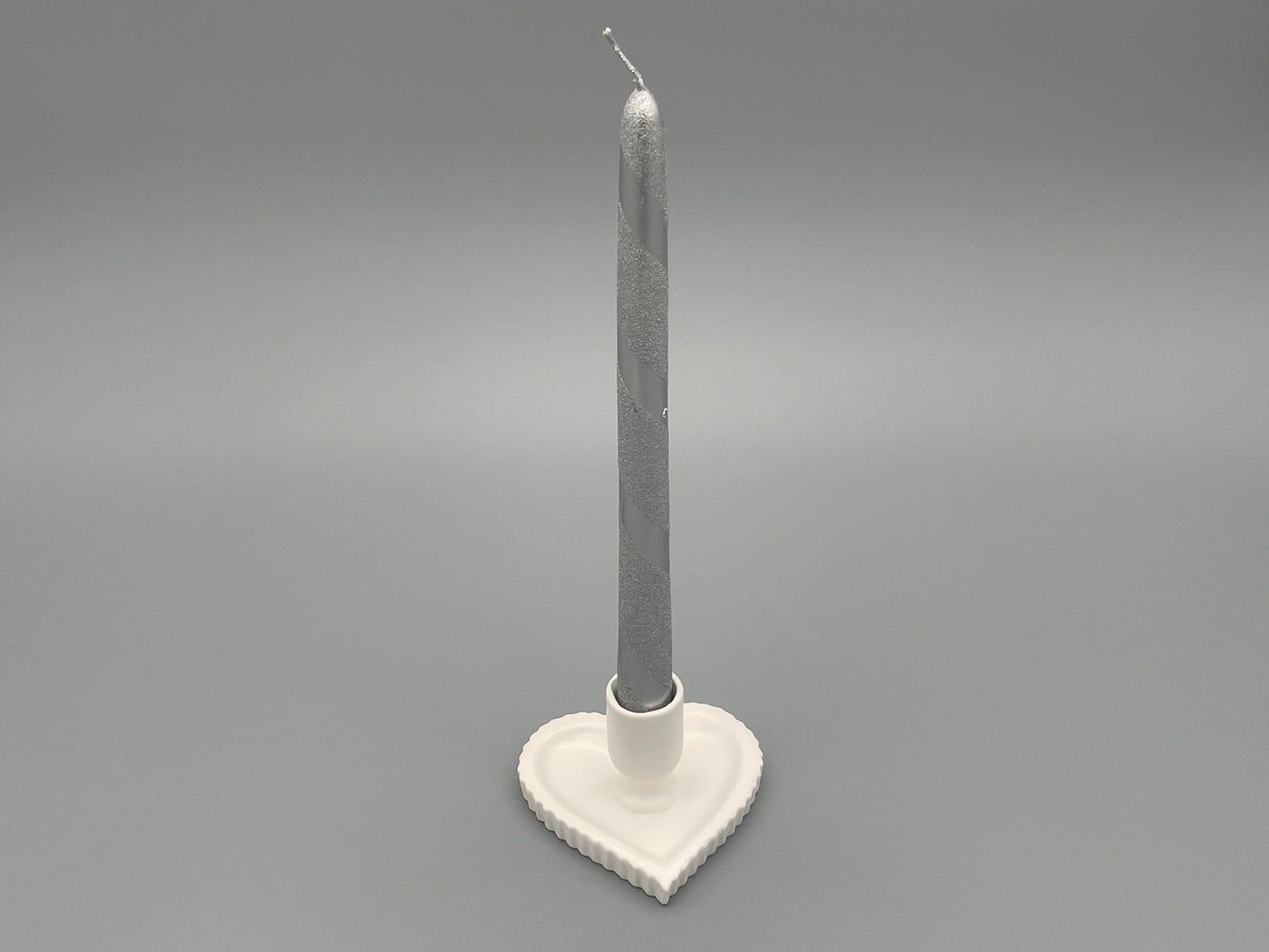 Porzellan Leuchter "Herz und Stern" | Formano Weihnachten von Wimpelberg