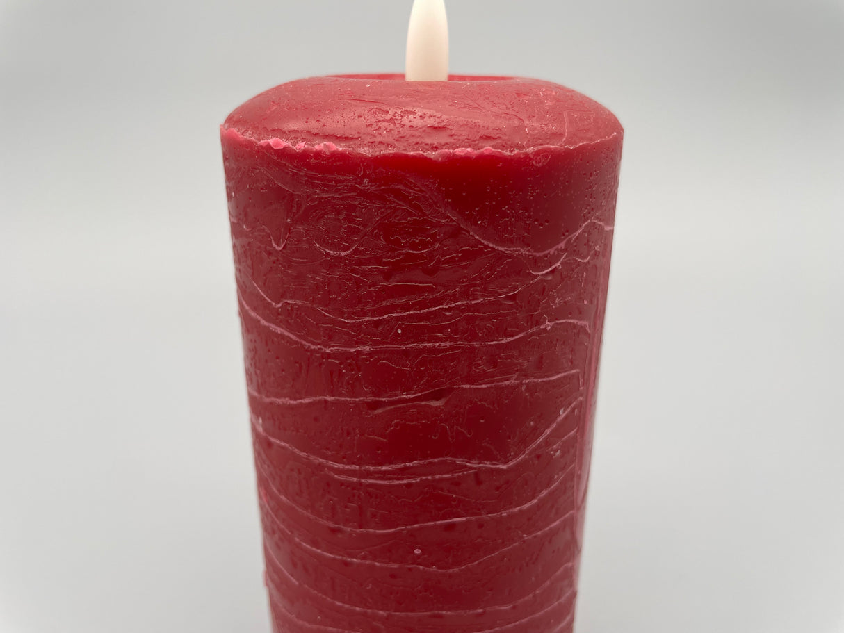 Weihnachtskerze LED - rustik von Wimpelberg