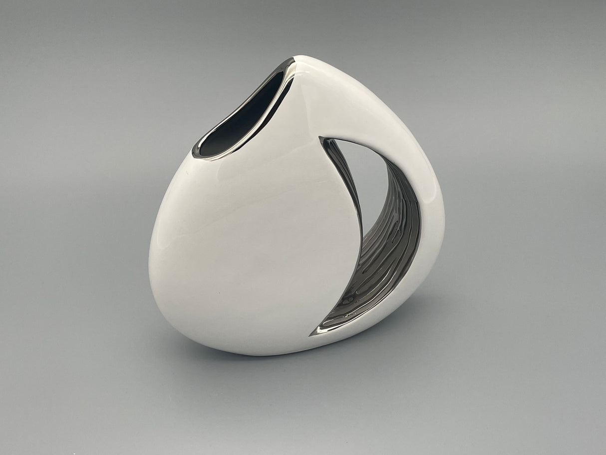 Vase "Silberne Eleganz" von Wimpelberg