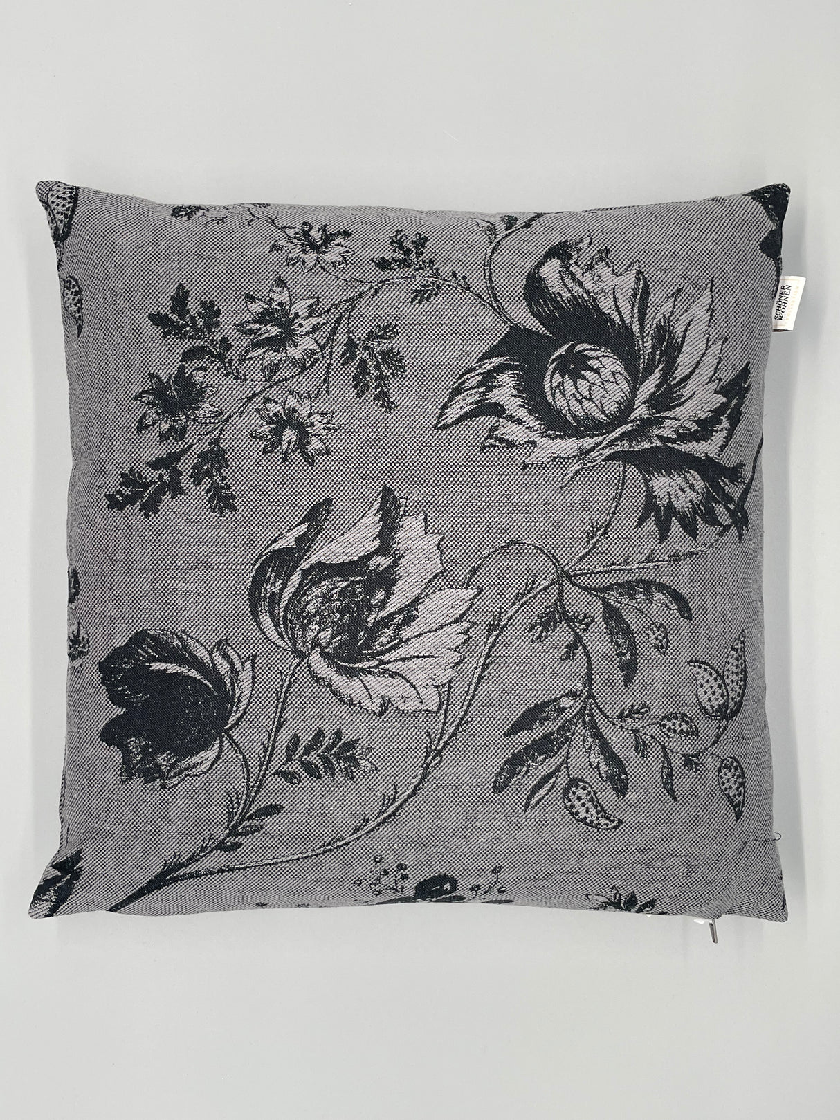 Kissenhülle "Silent" - 45x45cm grau von Wimpelberg