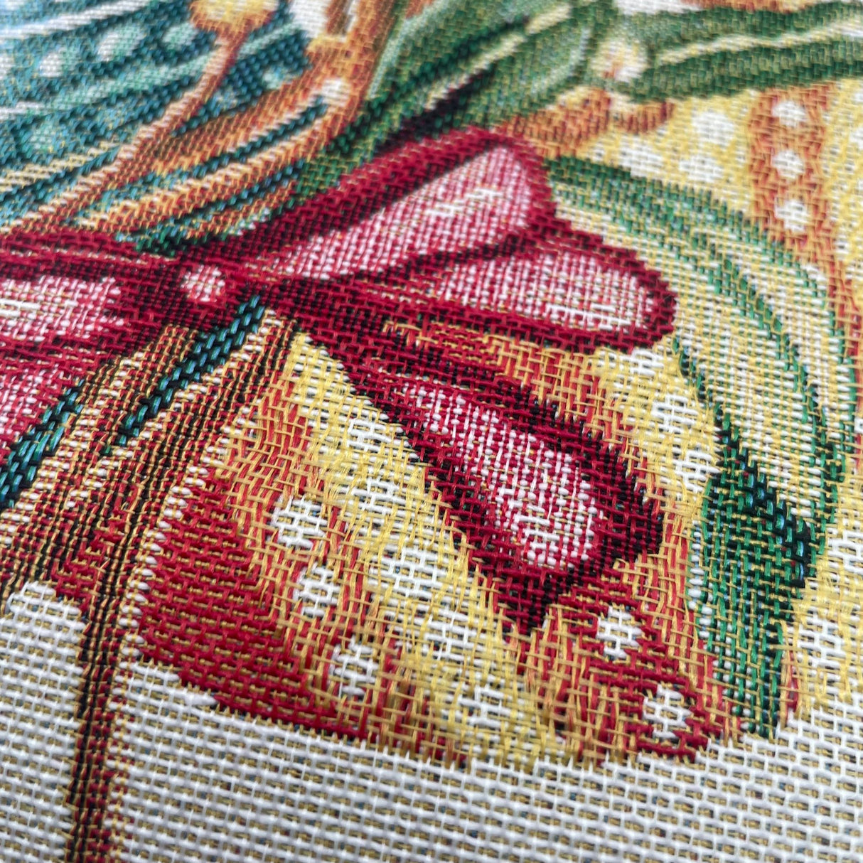 Kissenhülle Gobelin "Osterbouquet" 45x45cm | Osterkissen Deko von Wimpelberg