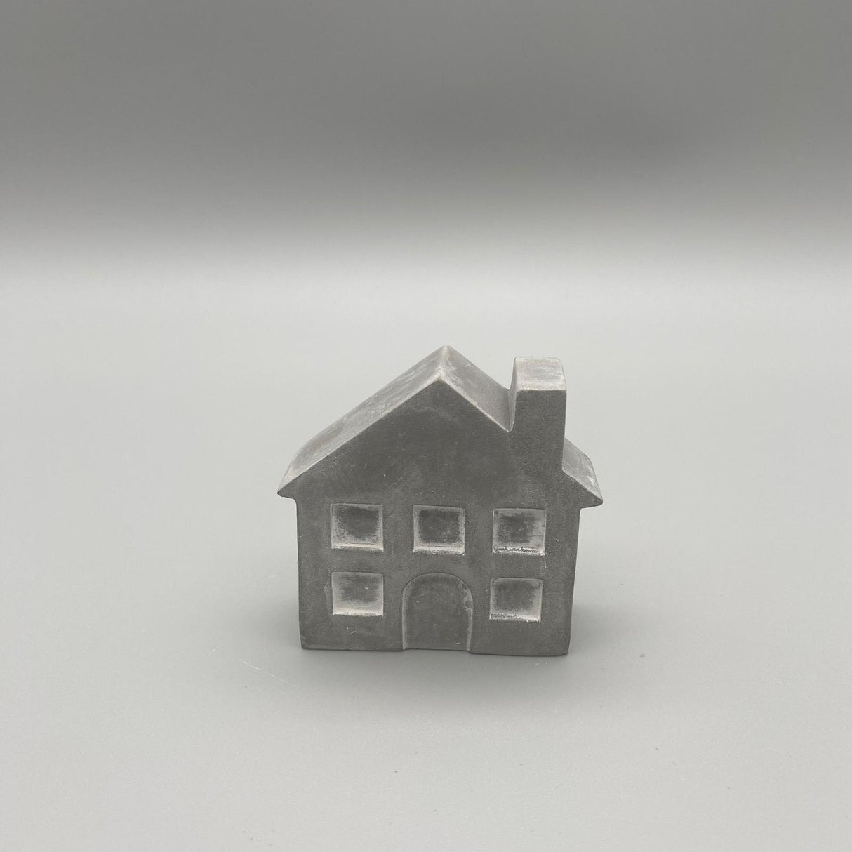 Deko Häuser, Bäume & Tablett – Set aus Zementstein | Dekoidee Set kleines Haus von Wimpelberg