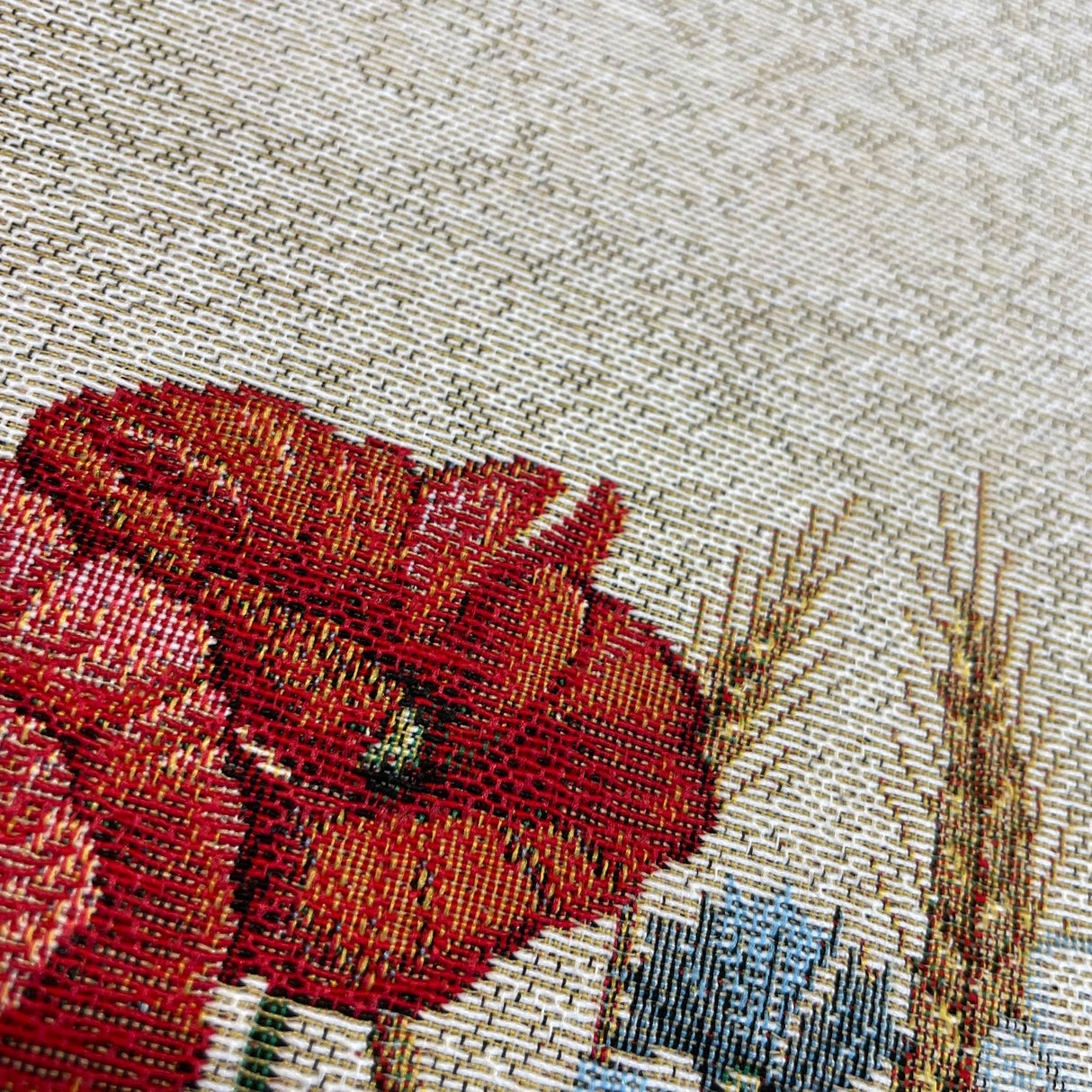 Läufer Gobelin "Mohnidylle" | Tischdeko für den Frühling von Wimpelberg