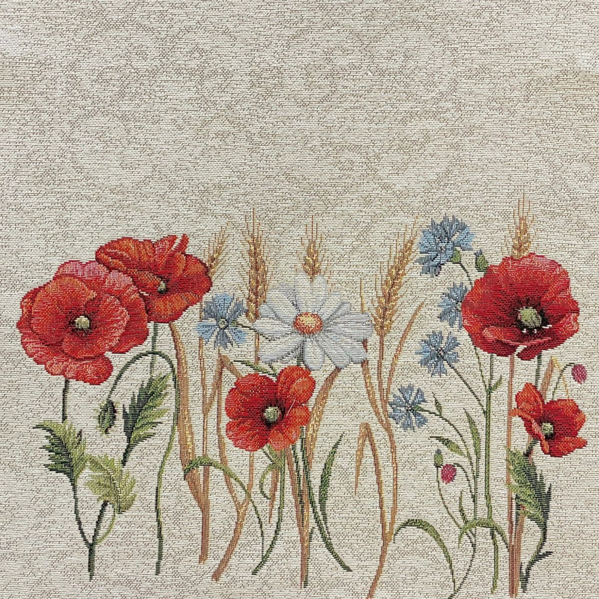 Läufer Gobelin "Mohnidylle" | Tischdeko für den Frühling von Wimpelberg