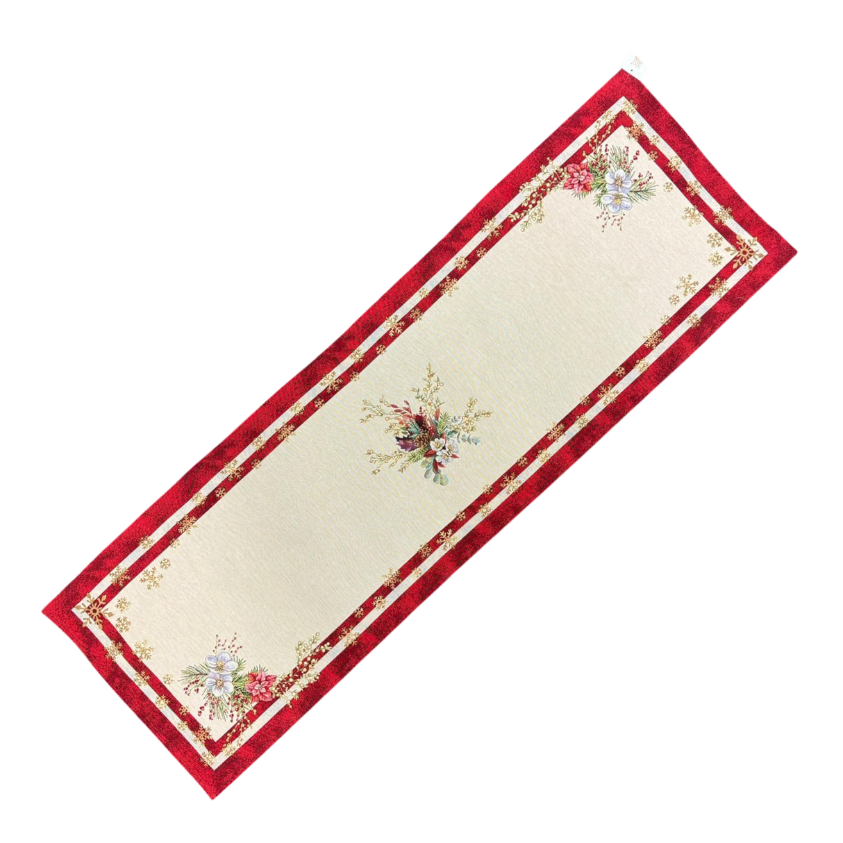 Weihnachts Gesteck Gobelin-Läufer 45x140 cm | Weihnachtsläufer von Wimpelberg