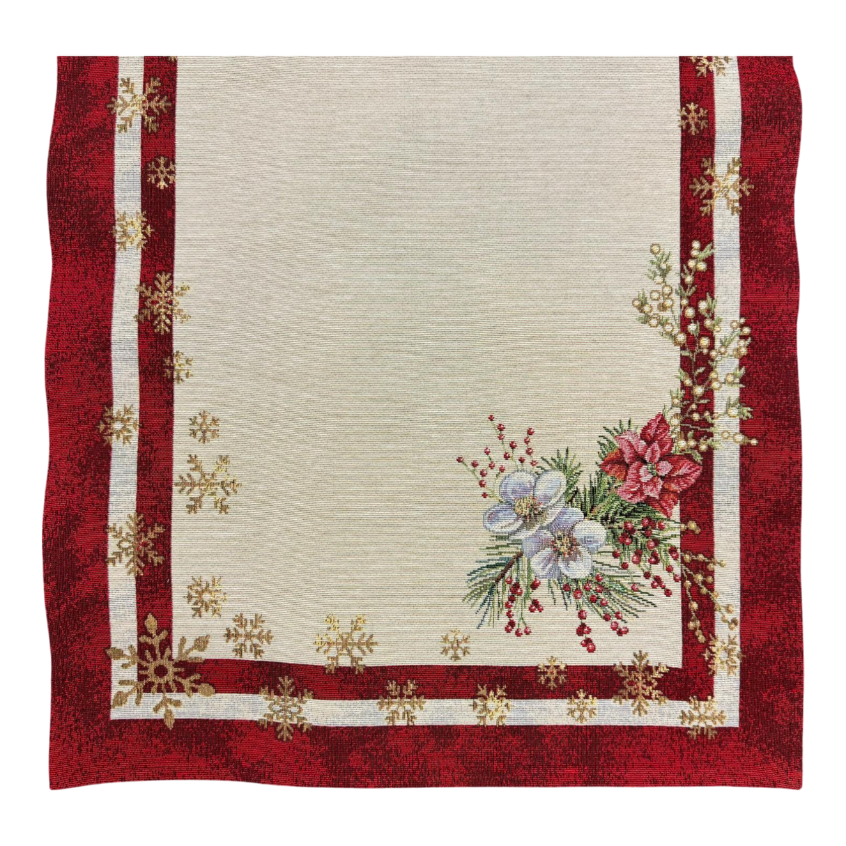 Weihnachts Gesteck Gobelin-Läufer 45x140 cm | Weihnachtsläufer von Wimpelberg