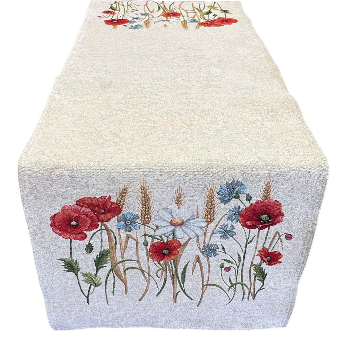 Läufer Gobelin "Mohnidylle" | Tischdeko für den Frühling von Wimpelberg