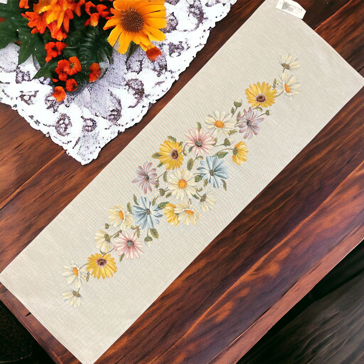 Läufer Gobelin "Cosmea" | Tischdeko für den Frühling von Wimpelberg