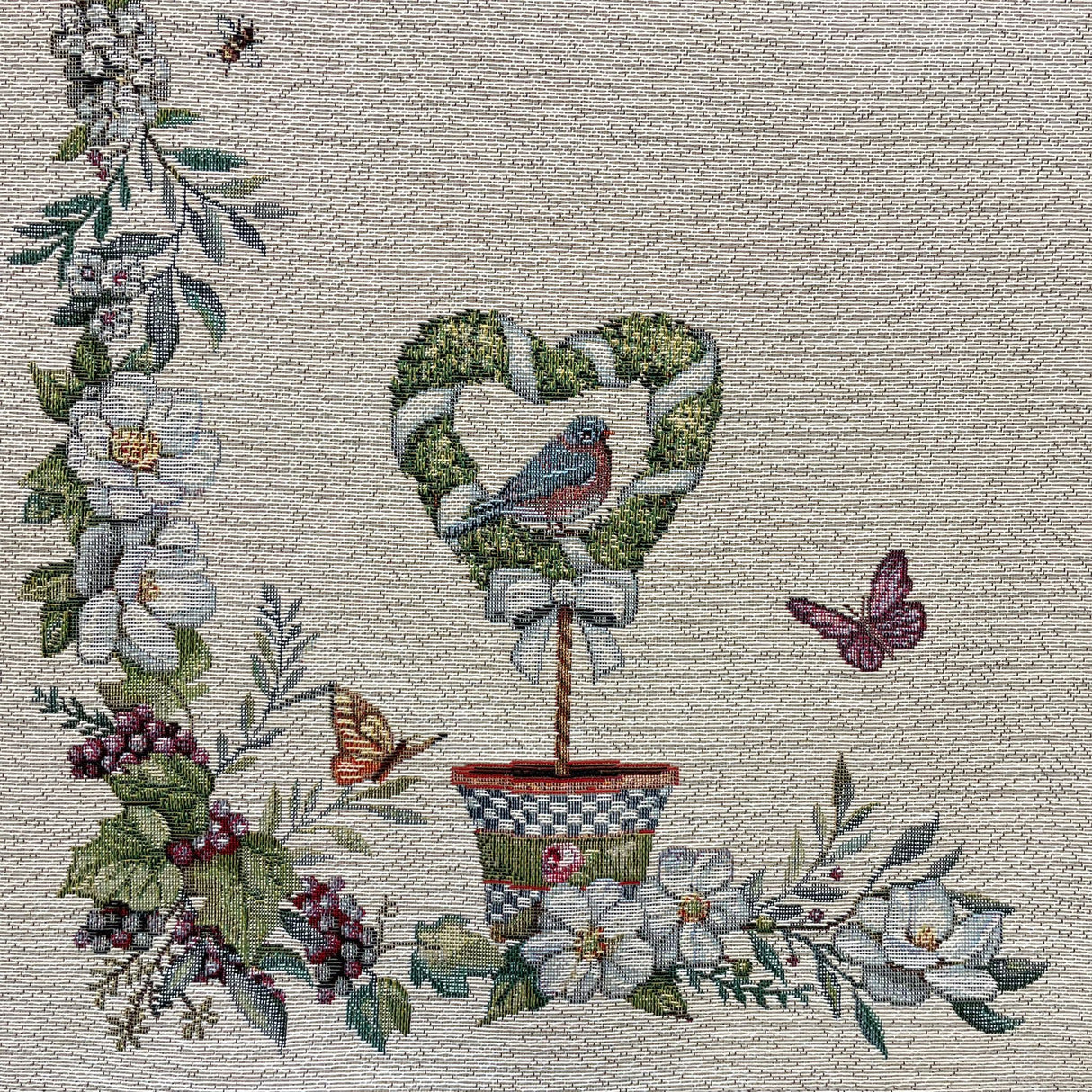 Läufer Gobelin "Garten" 38x100cm, 45x140cm | Tischdeko für den Garten von Wimpelberg